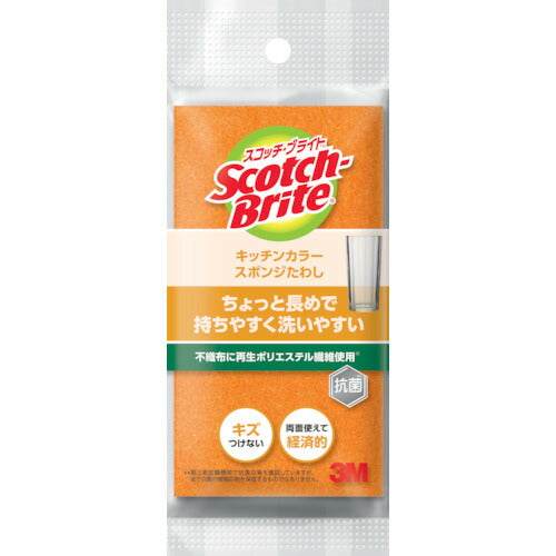 3M スコッチ･ブライト キッチンカラースポンジ オレンジ SS-74KORE スリーエム