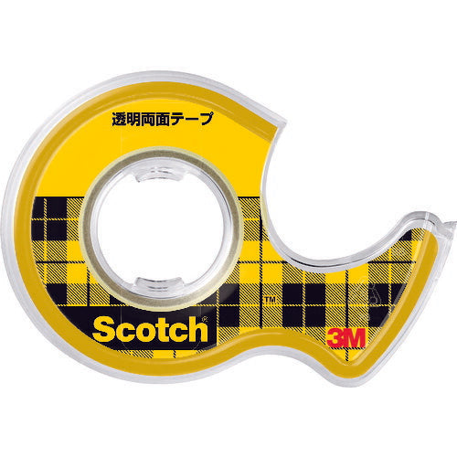 3M スコッチ 透明両面テープ小巻 18mmX4m 巻芯径25mm W-18 スリーエム