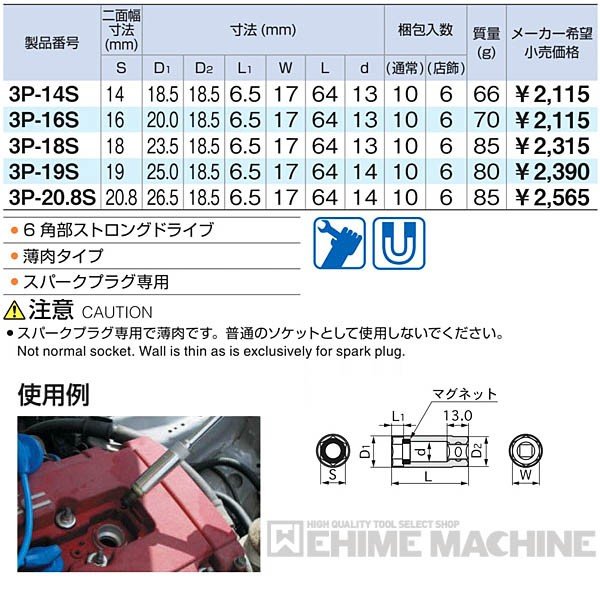 トネの六角ソケットの画像3