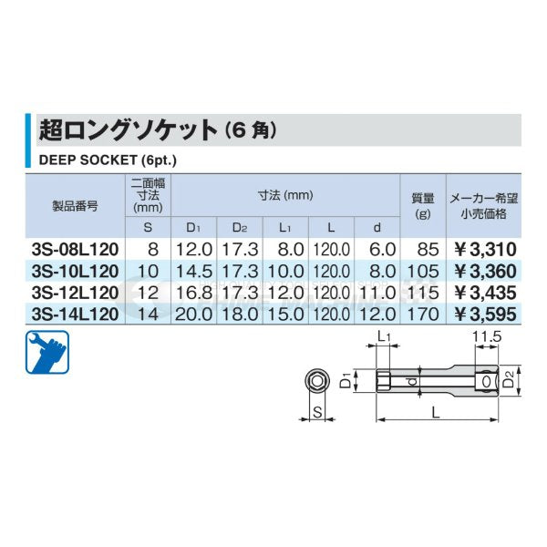 トネの六角ソケットの画像2