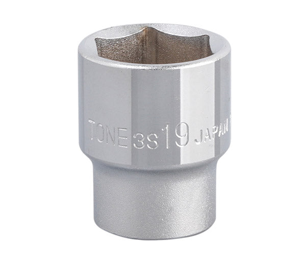 TONE トネ 9.5sq. ソケット （6角） 19mm 3S-19