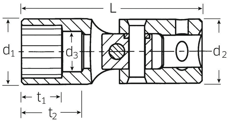 STAHLWILLE 402-10 (1/4SQ)ユニフレックスソケット (01140010) スタビレー