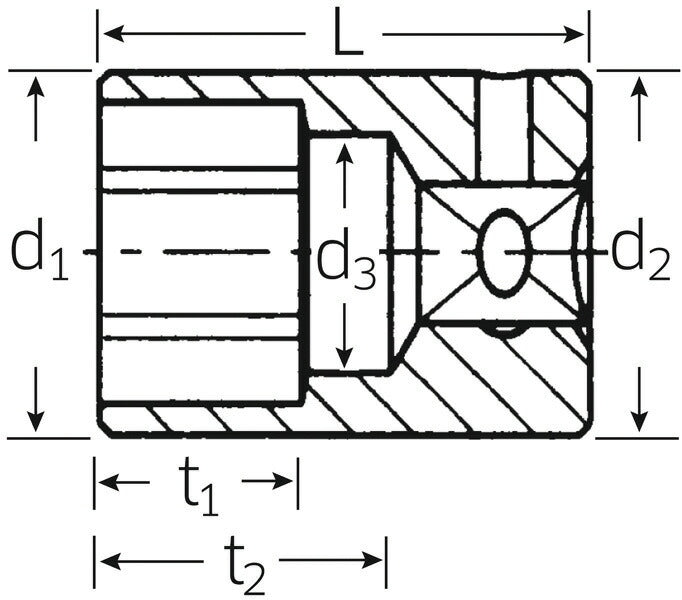 日本正規品 スタビレー (1/4SQ)ソケット (6角)  (40A-1/4)(4018754001248) STAHLWILLE