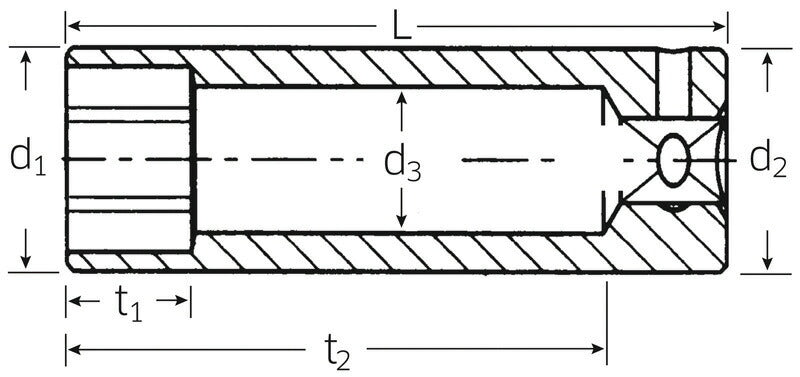日本正規品 スタビレー (1/4SQ)ディープソケット(6角)  (40L-4.5)(4018754000289) STAHLWILLE