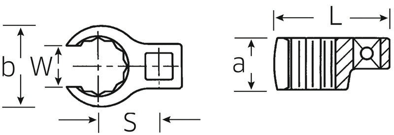 STAHLWILLE 440-10 (1/4SQ)クローリングスパナ (01190010) スタビレー