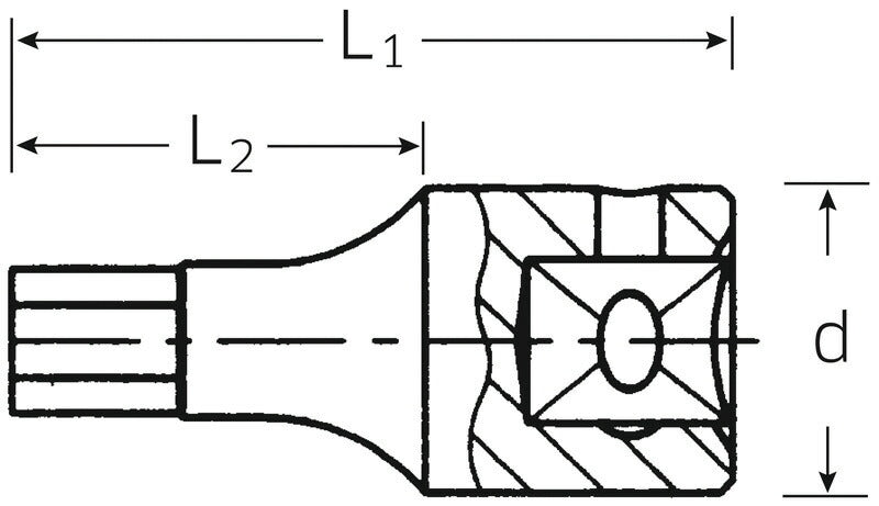 日本正規品 スタビレー (1/4SQ)インヘックスソケット  (44K-8)(4018754000661) STAHLWILLE