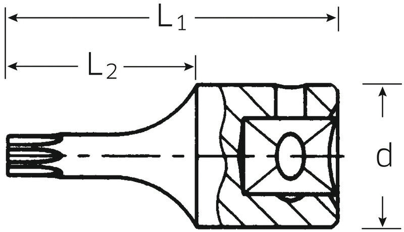 STAHLWILLE 44KTX-T27 (1/4SQ)ヘクスローブソケット (01350027) スタビレー