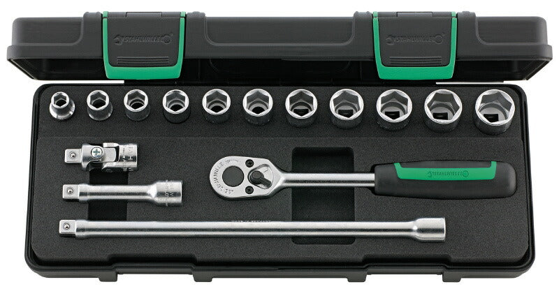 日本正規品 スタビレー (3/8SQ)ソケットレンチセット  (456/11/4KN)(4018754260713) STAHLWILLE