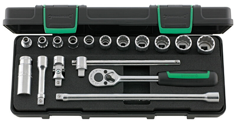 日本正規品 スタビレー (3/8SQ)ソケットレンチセット  (45A/12/5KN)(4018754260775) STAHLWILLE