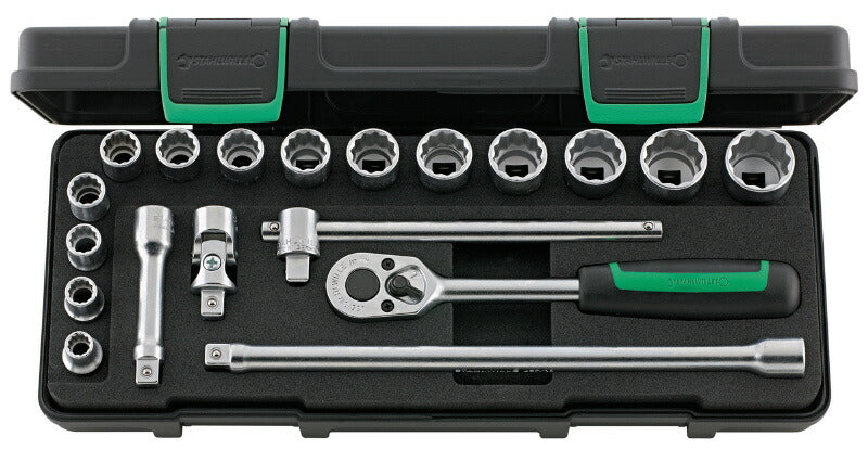 日本正規品 スタビレー (3/8SQ)ソケットレンチセット  (45/14/5IKN)(4018754260751) STAHLWILLE