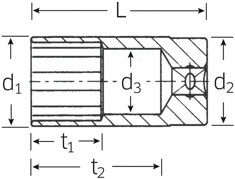 日本正規品 スタビレー (3/8SQ)セミディープソケット  (460A-1/2)(4018754005123) STAHLWILLE