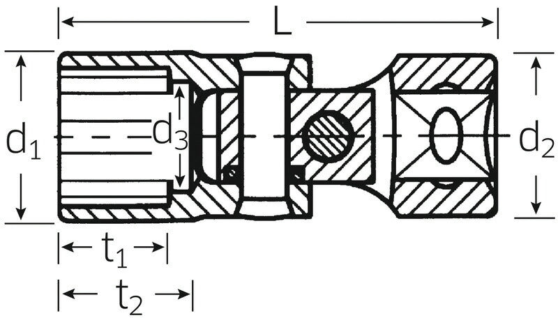 STAHLWILLE 47-10 (3/8SQ)ユニフレックスソケット (02040010) スタビレー