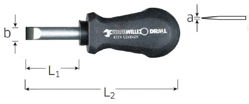 STAHLWILLE 4724-1 スタビードライバー (-)0.6X3.5(47241045) スタビレー