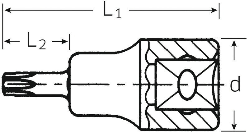 STAHLWILLE 49TX-T25 (3/8SQ)ヘクスローブソケット (02100025) スタビレー