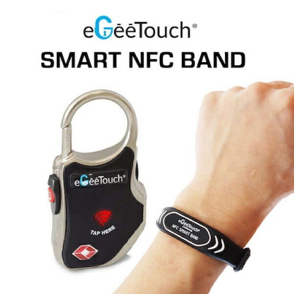 ジェーエスビ eGeeTouchNFC スマートリストバンド (黒2本セット) 5-NFC-2002WB