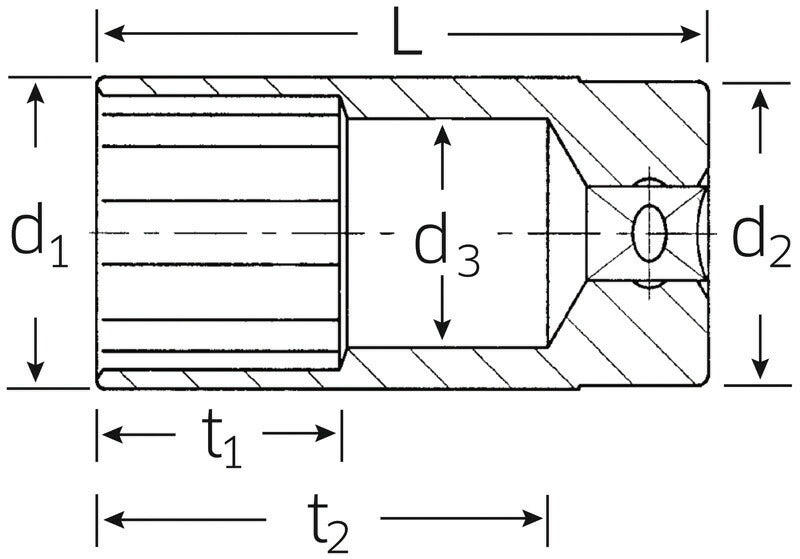 STAHLWILLE 51-14 (1/2SQ)ディープソケット (12角)(03020014) スタビレー