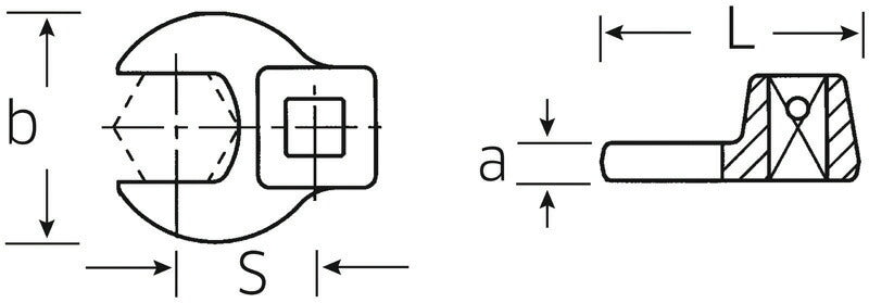 STAHLWILLE 540-13 (3/8SQ)クローフットスパナ (02200013) スタビレー