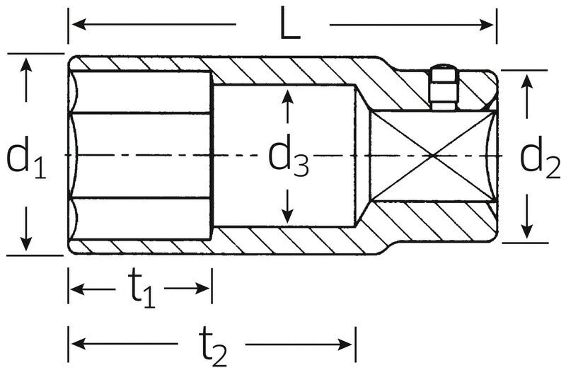 STAHLWILLE 56-30 (3/4SQ)ディープソケット (6角) (05020030) スタビレー