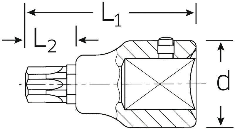 日本正規品 スタビレー (3/4SQ)ヘクスローブソケット  (59TX-T80)(4018754132195) STAHLWILLE