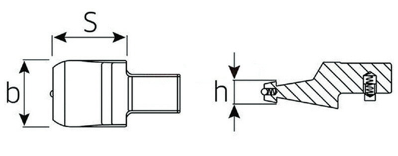 STAHLWILLE 7370/40-2 トルクレンチ用アダプター (58290042) スタビレー