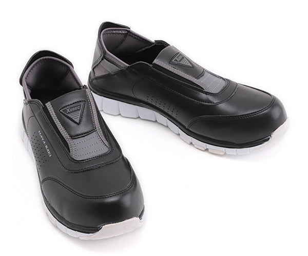 ジーベック セフティシューズ 85128-90 ブラック 26.5cm 安全靴 XEBEC おしゃれ かっこいい 作業靴 スニーカー