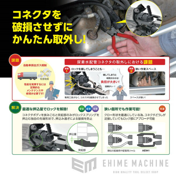 京都機械工具の尿素水配管コネクタツール取外し用工具の画像8