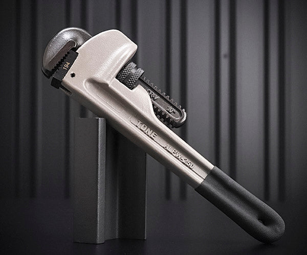 TONE パイプレンチ(アルミ製) 全長248mm 口開き45mm (ALPW-250)(4953488406832) トネ
