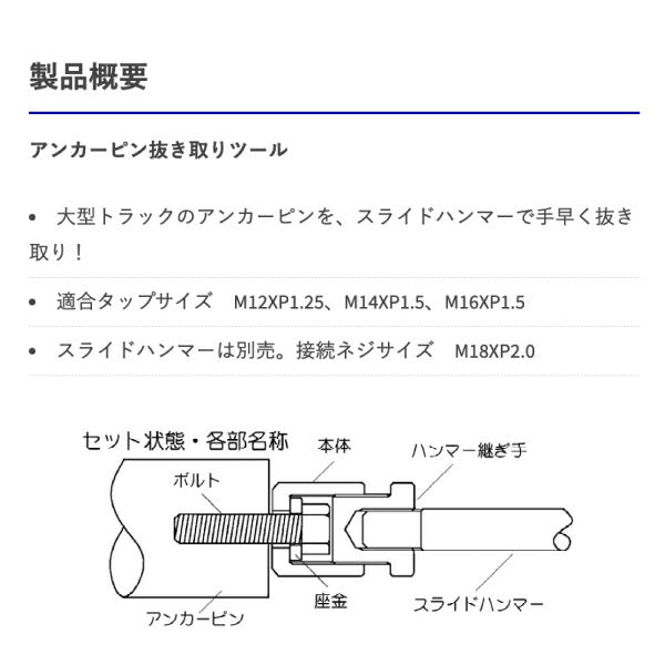 HASCO ハスコー アンカーピン抜取器 AP-32