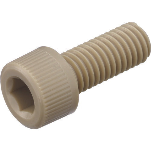 TRUSCO ポリエーテルエーテルケトン(PEEK)六角穴付低頭ボルト M6X30 50本入 BPEEKLCM6X30 トラスコ