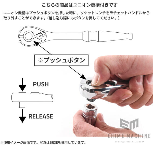 KTC ソケットレンチ19点セット tb413【エヒメマシン】