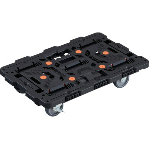 TRUSCO 連結式樹脂製平台車 ビートル 700X450 自在3輪 内2輪ストッパー付 BT700J3S2E100 トラスコ