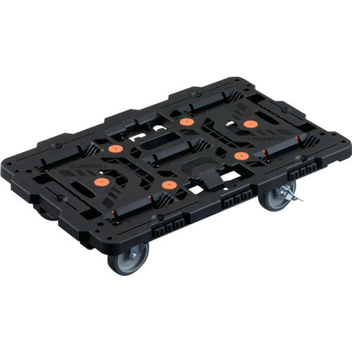 TRUSCO 連結式樹脂製平台車 ビートル 700X450 自在5輪 内2輪ストッパー付 BT700J5S2E100 トラスコ