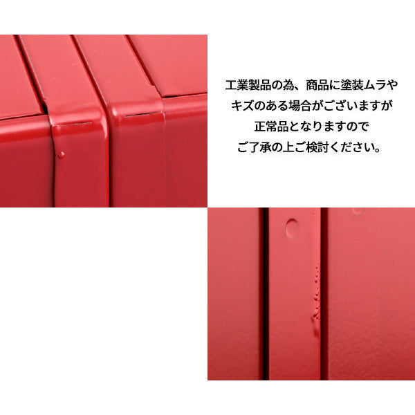 TONE 両開きツールケース（レッド） bx331【エヒメマシン】