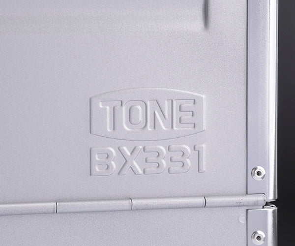 TONE 両開きツールケース メタリックシルバー BX331SV トネ 工具