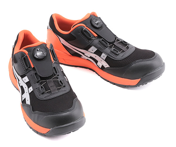 [特典付き] アシックス 安全靴 ウィンジョブ CP209BOA-025 ファントム×シルバー 24.0cm ASICS おしゃれ かっこいい 作業靴 スニーカー