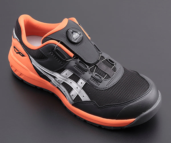 [特典付き] アシックス 安全靴 ウィンジョブ CP209BOA-025 ファントム×シルバー 27.0cm ASICS おしゃれ かっこいい 作業靴 スニーカー