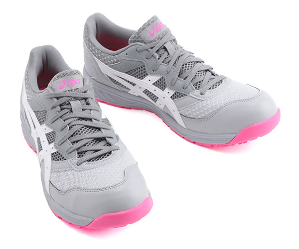 [特典付き] アシックス 安全靴 ウィンジョブ CP210-020 ミッドグレー×ホワイト 25.5cm ASICS おしゃれ かっこいい 作業靴 スニーカー