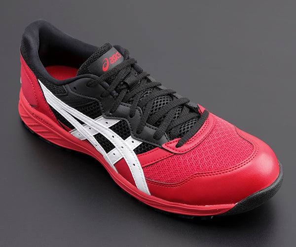 [特典付き] アシックス 安全靴 ウィンジョブ CP210-600 クラシックレッド×ホワイト 24.5cm ASICS おしゃれ かっこいい 作業靴 スニーカー