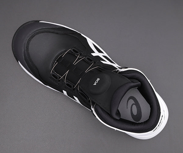 [特典付き] アシックス 安全靴 ウィンジョブ CP304BOA-001 ブラック×ホワイト 24.0cm ASICS おしゃれ かっこいい 作業靴 スニーカー