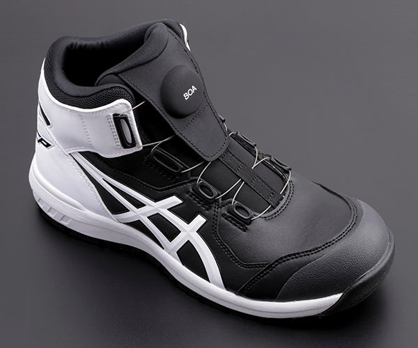 [特典付き] アシックス 安全靴 ウィンジョブ CP304BOA-001 ブラック×ホワイト 26.0cm ASICS おしゃれ かっこいい 作業靴 スニーカー