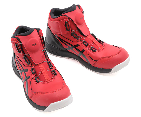 人工皮革CP306 アシックス 限定 色 カラー 黒 赤 BOA 安全靴 新品 26.5