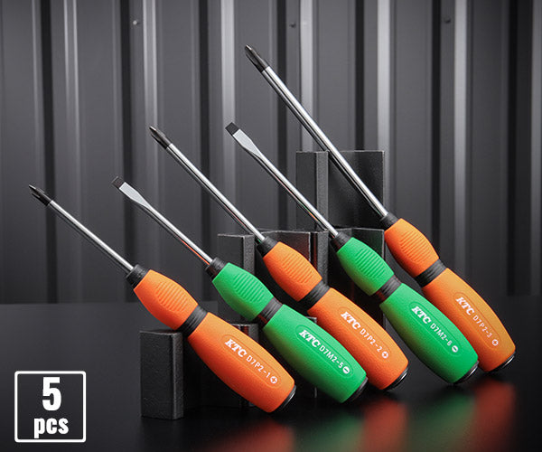 【6月の特価品】【KTC】 D7PM2-5P ソフトドライバセット貫通タイプ[5本組]