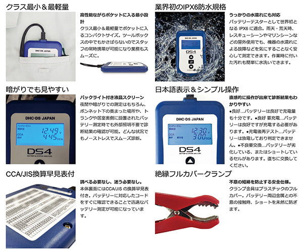 DHC-DS バッテリー＆システムアナライザー DS4 大作商事 自動車 バッテリー