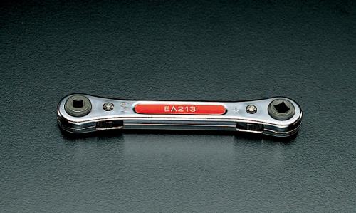 エスコ 1/4x3/8･ 7.0x8.0mm バルブキーレンチ EA213 ESCO