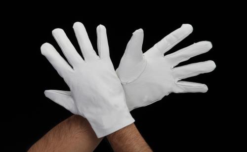 エスコ [L] 手袋(牛革/白) EA353BC-2 ESCO