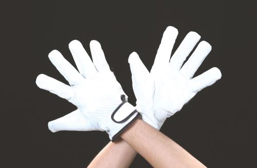 エスコ [M] 手袋(豚革/裏地付) EA353C-25 ESCO