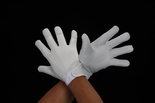 エスコ [M] 手袋(牛革/白) EA353CC-61 ESCO