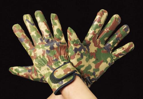 エスコ [M] 手袋(牛革･カモフラージュ) EA353J-64 ESCO