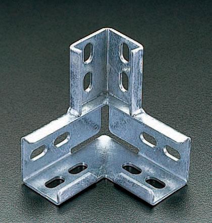 エスコ 113x113x40mm アングル接続金具(ステンレス製) EA440AE-14 ESCO