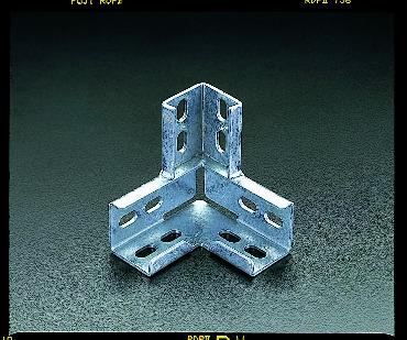 エスコ 113x113x40mm アングル接続金具(ドブメッキ) EA440AE-4 ESCO